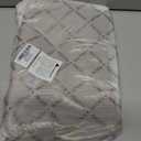 FOXLOVER Quilted Crossbody Bags for Women Trendy vegan Leather Hobo bag Shoulder purses With Wide Strap (White Brown)