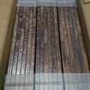 PETAFLOP Wooden Bulk 8.5x11 Picture Frame Set of 18, Rustic Brown Certificate Frames Fits 8.5 by 11 for Wall or Tabletop Display