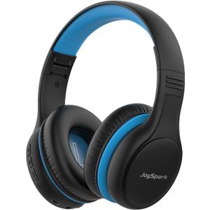 JoySpark Kids Bluetooth Headphones, 60 Hours Playtime, Bluetooth 5.4 Kids Headphones Wireless, Type-C Fast Charging, 85/94dB Volume Limited, Foldable Toddler Wireless Headsets with Mic-Black Blue