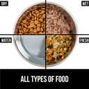 GORILLA GRIP Set of 2 Dog Bowls, Holds 6 Cups (48 fl oz), Heavy Duty Metal Food and Water Bowl for Feeding Dogs and Cats, Dishwasher Safe, Rust Resistant Stainless Steel, BPA Free Rubber Base, Black