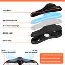 MSDADA Bike Seat Cushion Gel Padded Bike Seat Cover for Men & Women Comfort - Soft Bicycle Seat Cushion for Outdoor, Exercise/Spin/Stationary/Mountain/Road Bikes