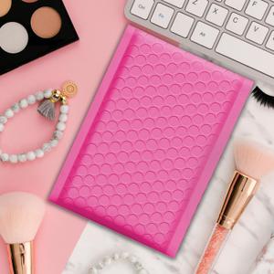 Yens Poly Bubble Mailers Waterproof Self Seal Adhesive Shipping Bags, Cushioning Padded Envelopes for Shipping, Mailing (Hot Pink, 8.5x12-50 PC)