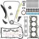 2.4 Timing Chain Kit HGS167 Head Gasket Set Bolts Fits for Chrysler 200 Sebring 2007-2014 for J-eep Compass Patriot 2007-2015 Dodge Avenger Journey 2008-2016 2.4L L4 Replace 4884868AB