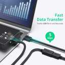 VCZHS Tech USB Extension Cable 15ft, USB 3.0 Extender for High-Speed Data Transfer & Charging, Durable & Flexible for Mouse, Keyboard, Printer, Flash Drive, Webcam, and More