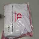 2 Pack Women's Thermal Shirts Long Sleeve Fleece Lined Base Layer (Large, White)