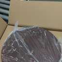 LEPOWER Tripod Floor Lamp, Mid Century Wood Standing Lamp, Modern Design Shelf Floor Lamp for Living Room, Bedroom, Office, Flaxen Linen Shade with E26 Lamp Base Walnut