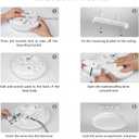 Lepro 8.7 inch Flush Mount LED Ceiling Light for Bathroom, Waterproof, 5000K Daylight White, 1500 LM 15 watt, 120 watt Equiv. Round Flat Low Profile Ceiling Fixture for Laundry, Kitchen, Hallway