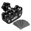 CNRAQR Universal Spark Plug Gap Tool for Most 10mm 12mm 14mm 16mm Spark Plugs with 1 Set Feeler Gauge Black