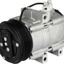ECCPP A/C Compressor with Clutch 2007-2013 for Ford E-150 E-250 E-350 AC Compressor