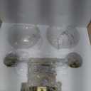 VONLUCE Bathroom Light Fixtures, 2-Light Vanity Light with Globe Glass Shades E26 Sockets, Bathroom Lights Over Mirror for Bedroom Hallway Living Room, Gold Finish