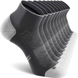 CS CELERSPORT 2/5 Pairs Ankle Compression Socks for Men and Women Running Athletic Socks (XX-Large)