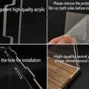 8x12'' Transparent Acrylic Display Box, Doll Doll Display Box,Collectible Display Box with Wooden Base, Suitable for Collecting and displaying Doll Dolls, Commemorative Trophies, Model Toys (White)