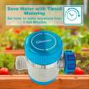 Gilmour Single Outlet Mechanical Water Timer for Garden Hose, Irrigation Timer for Sprinklers and Drip Lines, Blue