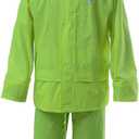 RainRider Rain Jacket Pants Suits for Men Women Waterproof Lightweight Rain Gear Workwear (Green), XL