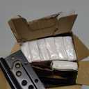 FUNSUEI 16 PCS 4 x 3 Inches Black Non Mortise Door Hinges, Stainless Steel Door Hinges, Mobile Home Door Hinge with Screws for Window, Furniture, Wooden Boxes, Cupboard