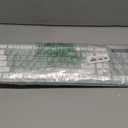 Wireless Keyboard and Mouse Combo, Full-Sized Wireless Keyboard and Adjustable DPI Mouse, 2.4GHz USB Receiver, Silent Keyboard and Mouse for PC, Windows, MAC, Desktop, Laptop (Avocado Green)