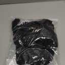 Women Bodycon Dress High Slit Cut-Out Midi Dress Metal Ring Decor V-Neck Spaghetti Straps Cocktail Party Dress (Small, Black)