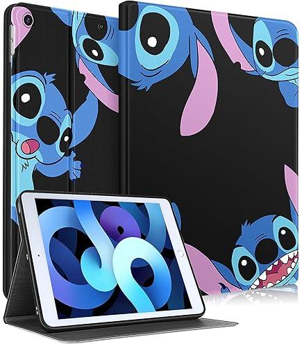 JoySolar for iPad 7th/ 8th/ 9th Gen Folio Case - Cute Design Book-Style Protector Classic Cartoon Kawaii Pattern for Kids Boys Girls Adults Fashion Cover