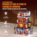 Lumibricks Street Fusion Boxing Club Lighting Building Bricks Set - City Town Modular Playset Collection Display kit with Minifigures 3036 Pcs for Adults & Teens & Life Enthusiasts