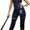 Dreamgirl Adult Sexy Police Officer Costume for Women, Lieutenant Ivana Misbehave Halloween Costume, M
