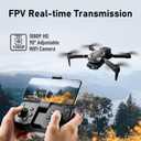 FLYVISTA Cool Mini Drone with Camera for Kids Adults Beginners, 1080P FPV Camera Remote Control Drone for Kids with 2 Batteries, One-Click Take Off/Landing, Altitude Hold, Headless Mode, 360 Flips, 3-Gear Speeds , Emergency Stop, Toys Gifts for Adults Beginner and Kids