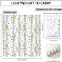 Shower Curtain for Bathroom, Cute Shower Curtain Sets with 12 Hooks, Waterproof Fabric Bath Curtain for Home, 72Wx72H Beautiful Flowers