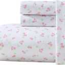 Laura Ashley Kids - Full Sheet Set, Ultra-Soft Microfiber Bedding with Fully Elastic Fitted Sheet, Kids Bed Set with Pillowcases, Easy Care Bedding (Busy Bee)