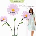Large Daisy Flowers Artificial,5.9 Ft Giant Paper Flower Decoration,Big Flowers Decor for Party,Garden,Office,Home,Wedding,Graduation,Shop Window Display(Pink)