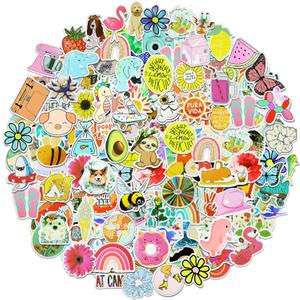 600Pcs Water Bottle Stickers for Kids, Cute Stickers for Water Bottles, Vinyl Waterproof Aesthetic Laptop Sticker Pack Classroom Prizes Skateboard for Kids Teens Girls Students