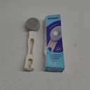 Lotion Applicator for Back - 3in1 Foldable, Cream, Sunscreen, Ointment Applicator, 19" Long Handle, Body Massage Tool - 1 Body Brush Pad, 1 Lotion Pad Included (White)