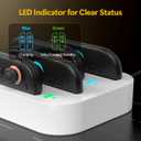 Gagaking 4 in 1 Controller Charging Dock for Nintendo Switch 2 Joy Con, 2.5H Fast Charging Joy Con Charger Station with LED Indicator,Organized Storage Stand for Switch 2 Accessories (White)