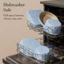 CAROTE 2.0Qt & 3.0Qt Titanium Nonstick Reinforced Sauce Pan Sets with Lid, Non-Stick Saucepans Cookware Set with Pour Spout with Detachable Handle, PFOS, PFOA Free, Induction Comptable, Blue