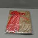 FINGOOO 24 Christmas Kraft Gift Bags,Mini 5x3x7 Inch Holiday Treat Bags Xmas Paper Goody Bags with Ribbon for Christmas Party Supplies (6 Designs)