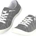 Hxlber Women's Low Top Sneaker - Round Toe Comfort Casual Canvas Shoes Fashion Sneakers for Walking for Women, Size 11