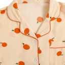 Verdusa Women's 2 Piece Pajama Sets Lightweight Fall Pajamas Cute Pj Set Button Shirt with Shorts Lounge Pjs (S)