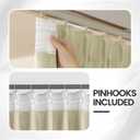 Floor to Ceiling Curtains for Wall Ceiling Mount Track - Blackout Hanging Room Divider Curtains for Ceiling Track System or Rod with Hooks - Room partition Extra Wide Curtain, 1 Panel