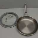 Titanium Frying Pan with Lid, 10.25" No Coating Skillet