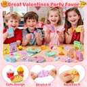 Jumlys Valentines Day Cards for Kids School, 32 Packs Cute Dessert Squeeze Toys, Valentine Day Party Favors for Boys Girls, Ideal Exchange Cards for Classroom