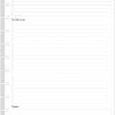 Letter Size TUL Discbound To Do List Refills, 11 Disc Daily Planner Insert, 100Sheets / 200Pages To Do Paper, 100gsm White Paper, 8.5'' x 11''