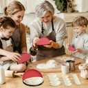 4 Pack Tortilla Sealers, 4-In-1 10"+8"+6"+4" Flour Tortilla Crimper, Quesadilla Maker, Tortilla Press - Make Tacos, Crumpet, Calzones, Burritos - Environmentally Friendly Biodegradable Material (Red and black)