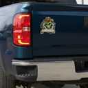 3 x Scary Peeking Alien Coming Out of Your Wherever Bumper Vinyl Decals 5 Inch, Alien Car Sticker for Car Laptop Wall Window.