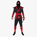 Spooktacular Creations Men Ninja Costume, Halloween Costume Adult Ninja for Halloween Cosplay Party M