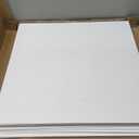 STICKGOO Smooth Drop Ceiling Tiles 2ft x 2ft, PVC Ceiling Tile 24 x 24in - Waterproof, Fire-Rated to Prevent Breakage - Package of 12 Tiles Cover 48 Sq. Ft, White (12 Pack of 2ft x 2ft, White)