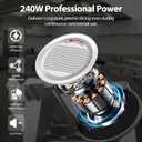 Meat Slicer 10 Inch, 240W Electric Deli Food Slicer 0-13mm Home Use