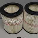 2 Pack - Cartridge Filter for Craftsman 9-17816 17816 Vacuum Filter General Purpose Wet Dry Air Filter Wet Dry Vac fit 5 Gallon and Larger Vacuum Cleaner