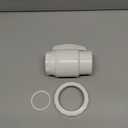 SP0722S Trimline 2-Way Ball Valve, 1-1/2" Port, SKT Pipe PVC Valve - Max.50 psi Pressure Rating