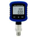 High Precision Digital Hydraulic Industrial Pressure Gauge 0.2% FS Accuracy Air Manometer 1/4 Inch NPT Thread, Battery Powered, Bluetooth Connection and 330 Rotation (3600psi), Blue