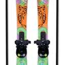 SOLA Kids Ski Set – Beginner Cross Country Skis with Poles and Adjustable Bindings for Ages 3–4, Backyard Winter Fun, 27.25" x 3.5"