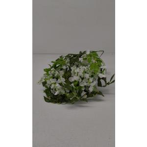 Lvydec Wisteria Artificial Flowers Garland, 4Pcs Total 28.8ft White Artificial Wisteria Vine Silk Hanging Flower for Home Garden Outdoor Ceremony Wedding Arch Floral Decor