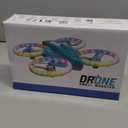 Drones for Kids With Cool Light, Kids Drone with 3D Flip, Altitude-Hold, Self-Rotation, Headless Mode, 3 Speed Modes, One-Click Take-off/Landing, Mini Drone for Christmas, Beginners, Indoor (Blue)